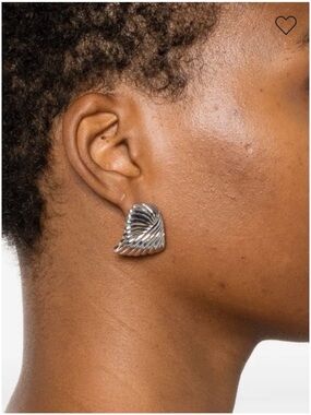 Missoma Ripple Stud Silver Earrings